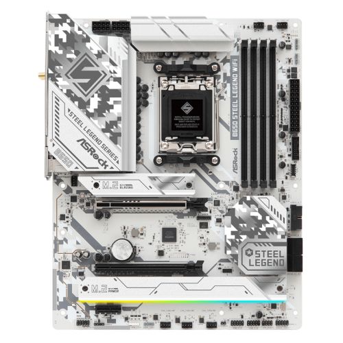 Asrock B650 STEEL LEGEND WIFI, AMD B650, AM5, ATX, 4 DDR5, HDMI, DP, Wi-Fi 6E, 2.5G LAN, PCIe5, RGB, 3x M.2 Asrock B650 STEEL LEGEND WIFI, AMD B650, AM5, ATX, 4 DDR5, HDMI, DP, Wi-Fi 6E, 2.5G LAN, PCIe5, RGB, 3x M.2
